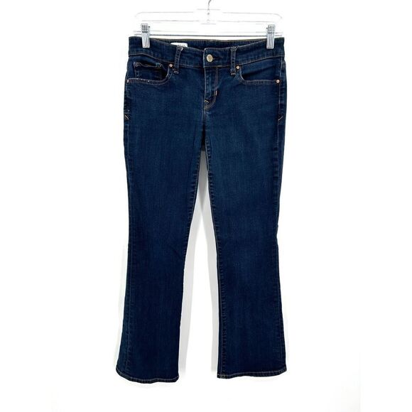 GAP Sexy Bootcut Flare Stretch Denim Blue Jeans Casual Size 26 / 2 Petite - Picture 1 of 6